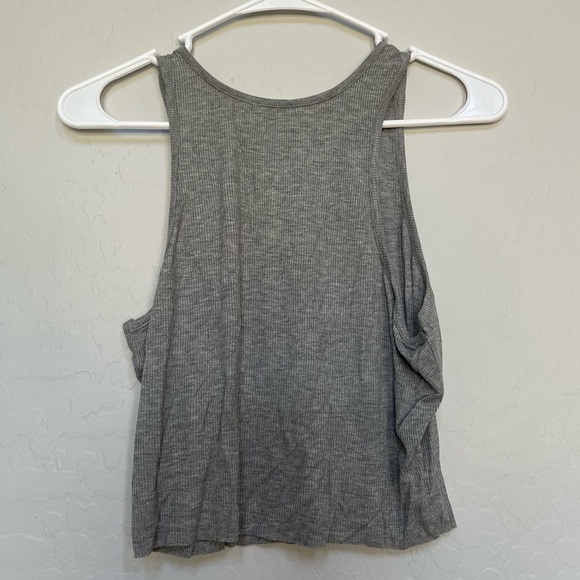 Free People High-Neck Ribbed Crop size large - Picture 3 of 9